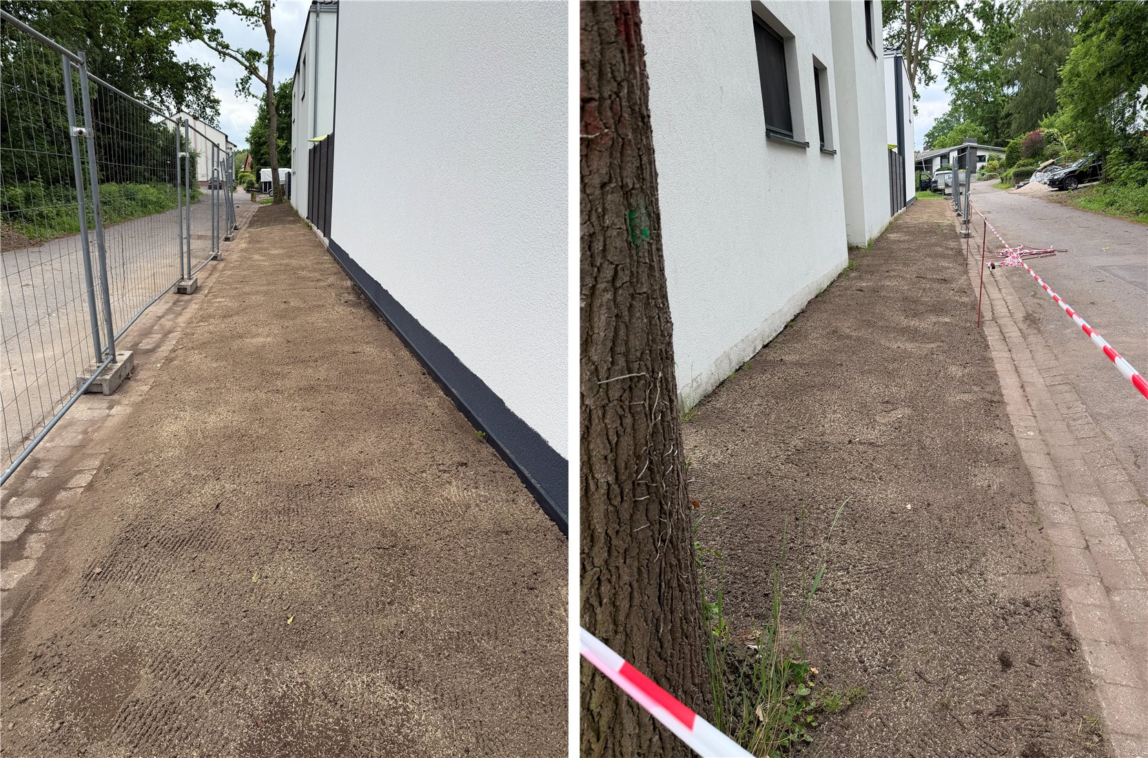 Eystrup Fräsen und Nachsaat nachher